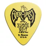 ERNIE BALL® Everlast, 4 guitar pic, mixed thickness, gray -colored 1.0 mm/red 1.14 mm/yellow 1.50 mm/green teal 2.00 mm ** Made in USA **