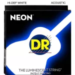 DR Strings NEON, airy guitar, number 12 glow in the dark, coated cable, Medium, 12-54 ** Made in USA **