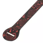 Alice สายสะพายกีตาร์เบส สายสะพายกีตาร์ไฟฟ้า วัสดุหนังเทียม กว้าง 7 ซม ลายเกล็ดงู รุ่น A040-P3 + แถมฟรีปิ๊กกีตาร์ ** มีช่องเก็บปิ๊กกีตาร์ตรงโลโก้ **
