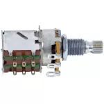 Paramount H69 ปุ่มหมุนวอลุ่ม แบบกด A250K Ohm ขนาดเล็ก ก้านยาว Push / Pull Volume Switch Potentiometer, High Pole
