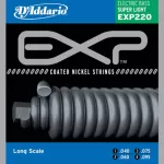 D'Addario® Exp220 4 guitar lines, 100% authentic nickel coating material, Super Light, 40-95 ** Made in USA **
