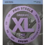 D'ESDARIO® EPS190 4 guitar lines, 100% authentic alloy metal material, Custom Light, 40-100 ** Made in USA **