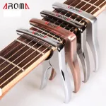 Aroma คาโป้กีตาร์ แบบหนีบ อย่างดี รุ่น AC-21 สีทองแดง Capo Guitar, คาโป้กีตาร์โปร่ง