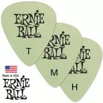 ERNIE Ball® Super Glow Picks Picks Guitar 3, glowing thickness in the dark, Thin 0.46 mm / Medium 0.72 mm / Heavy 0.94 mm ** Made in USA **