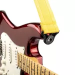 D'Addario® Auto Lock Strap, guitar strap, Mellow Yellow, automatic pins, 2 inches wide // made in Canada