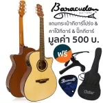 Baracuda OM-300EQ 41 inch electric guitar OM shape /Mahogany wood Nickel silver knob + with free gift