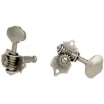 GotoH® SE780 Open Gear 06m-L3R3-XN Guitar knob, airy guitar, vintage silver, vintage head, Zinc X-Nickle-Tuni