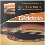 D'Addario® Ultra Pack, Guitar Strap EJ15 + EZ900, Airy Guitar No. 10, 100% Extra Light ** Made in USA