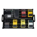 GUITTO Pedal Board effect can be put up to 8, medium size, GPB-02B + free, free with a bag & an attraction device.
