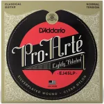 D'Addario® EJ45LP Pro-Aarté Nylon, a professional classic guitar. 100% clear nylon silver cable, Normal