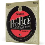 D'Addario® EJ45LP Pro-Aarté Nylon, a professional classic guitar. 100% clear nylon silver cable, Normal