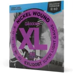D'Addario® EXL120BT Electric guitar line number 9 Nickel material, 100% authentic, Balanced Tension Super Light, 09 - 42