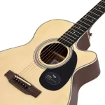 SAGA® SA700C 40 -inch guitar OM shape, TOP Sol, ENGLEMAN SPRUCE /MAHOGNAY coated +free pear bag