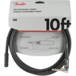 Fender® 3-meter straight head jackplace/Genuine PRO Series 3M/10FT Instrument Cable/StraigHT-GANGLED, Guitar Cable, Guru Star