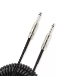 D'Addario® PW-30BK, a 30-foot-long-length jack, coil / 9.14 meters-Coiled Instrument Cable ** Designed and Engineered in USA **