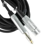 Carlsbro, Mike Phone Jack to XLR, 5 meters, BXJ007A-5M Phone Jack to XLR Female Mic Cable, Microphone, Line