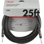 Fender® 7.5 meter jackpot cable, straight/straight head, Genuine Pro Series 7.5M/25FT Instrument Cable/Straight-Strai