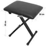 Carlsbro DF019 Piano Piano Chair X Cushion Size 40x30 cm, 45 cm, Piano Stool / Piano Bench
