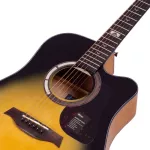 Mantic GT-1DC 41 inch guitar, Dreadnought Cutaway, Angel Mandrus/Cherry Wood + Free Bag & Tuner & C
