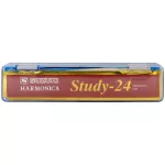 Suzuki® Study 24 Harmonica ฮาร์โมนิก้า เมาท์ออแกน Tremolo 24 ช่อง + แถมฟรีเคส & ผ้าเช็ด