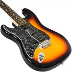 Century CE-A384-LH กีตาร์ไฟฟ้ามือซ้าย ทรง Strat 22 เฟร็ต ไม้เบสวู้ด ปิ๊กอัพผสม กีตาร์ไฟฟ้าคนถนัดซ้าย + แถมฟรีคันโยก &