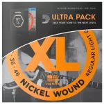 D'Addario® Ultra Pack ชุดสายกีตาร์สุดคุ้ม NYXL1046 + EXL110 สายกีตาร์ไฟฟ้า เบอร์ 10 แบบนิกเกิล ของแท้ 100% Regular Lig