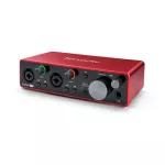 Focusrite® Scarlett 2i2 3rd Gen ออดิโออินเทอร์เฟส ตัวต่อกีตาร์เข้าคอม แบบ 2 Channel ช่องเสียบแบบ Combo XLR + แถมฟรีโปร