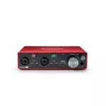 Focusrite® Scarlett 2i2 3rd Gen ออดิโออินเทอร์เฟส ตัวต่อกีตาร์เข้าคอม แบบ 2 Channel ช่องเสียบแบบ Combo XLR + แถมฟรีโปร