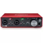 Focusrite® Scarlett 2i2 3rd Gen ออดิโออินเทอร์เฟส ตัวต่อกีตาร์เข้าคอม แบบ 2 Channel ช่องเสียบแบบ Combo XLR + แถมฟรีโปร