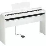YAMAHA® P-125 Piano Piano Piano Digital 88 Key + Free Piano Piano & Foot Switch 3 Pits, White 88 Keys Digital Electric Piano ** 1 year Insurance **