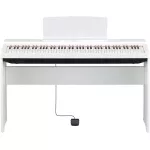 YAMAHA® P-125 Piano Piano Piano Digital 88 Key + Free Piano Piano & Foot Switch 3 Pits, White 88 Keys Digital Electric Piano ** 1 year Insurance **