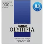 Olympia® HQB-30128 สายกีตาร์เบส 6 สาย สายเบส แบบ Nickel Wound ซีรี่ย์ HQ ของแท้ 100% 6 Strings, 0.030 - 0.0128