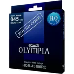 Olympia® HQB -45100RC, 4 guitar lines, Nickel Wound, HQ series 100% Round Core, 0.045 - 0.0100