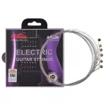 Alice® AE536-L Electric Guitar No. 10 Hycarbon Steel Rust -proof Wrapped lines with genuine silver Allah material Light Tensi