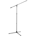 K&M® 21021 Overhead Microphone Stand, a 3 -legged base of the microphone for a high -rise drum, 112 - 201 cm folded.
