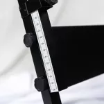 PASTEL PT005, Z -Board Stand, Black Metal Material There is a scale telling the height of Z-Shape Keyboard Stand.
