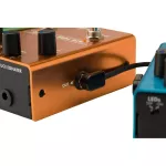 Fender® Blockchain Patch Cable Kits สายพ่วงเอฟเฟค อย่างดี หัวแบน เส้นแบน คละความยาว ของแท้ 100%