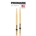 Promark™ ไม้กลอง 2B หัวไนลอน Classic 2B Hickory Nylon Tip Drumstick รุ่น TX2BN ** Made in USA **
