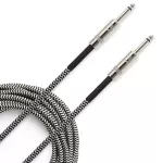 D'Addario® PW-BG-10BG สายแจ็คกีตาร์ แบบไนลอนถัก ยาว 3 เมตร หัวตรง/ หัวตรง มีฉนวน 2 ชั้น 10FT Braided, Straight / Straig