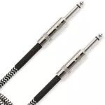 D'Addario® PW-BG-10BG สายแจ็คกีตาร์ แบบไนลอนถัก ยาว 3 เมตร หัวตรง/ หัวตรง มีฉนวน 2 ชั้น 10FT Braided, Straight / Straig