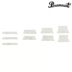 Paramount® DK8 Guitar Inley Pearl pearl, trapezoids / 1 pack. There are 9 pieces. Trapezoid Position Guitar Inlay Markers / PA