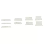 Paramount® DK8 Guitar Inley Pearl pearl, trapezoids / 1 pack. There are 9 pieces. Trapezoid Position Guitar Inlay Markers / PA