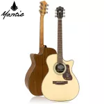 Mantic OM-370C Acoustic Guitar Ammee 40 inches OM shape, Sophus/Oxoli Wood + Free Bags & Capo & Kapo &
