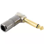 Kirlin CV-2359BNG x2P หัวแจ็ค หัวแจ็คโมโน แบบเปลือย หัวงอ สีทอง 1/4" อย่างดี Audio Jack ** 1 แพ็ค มี 2 ตัว **