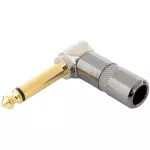 Kirlin CV-2359BNG x2P หัวแจ็ค หัวแจ็คโมโน แบบเปลือย หัวงอ สีทอง 1/4" อย่างดี Audio Jack ** 1 แพ็ค มี 2 ตัว **