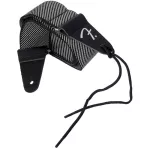 Fender® Modern Tweed Strap, electric guitar sash / acoustic guitar strap / guitar sash, 2 inches wide, genuine leather at the end of the cable.
