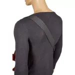 Fender® Modern Tweed Strap, electric guitar sash / acoustic guitar strap / guitar sash, 2 inches wide, genuine leather at the end of the cable.