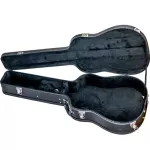 Kazuki เคสกีตาร์โปร่ง 41 นิ้ว ผิวหนังเทียม ด้านในบุกำมะหยี่  มีช่องเก็บของและกุญแจล็อคเคส รุ่น DC013 Acoustic Guitar Ha