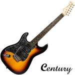 Century CE-A384-LH กีตาร์ไฟฟ้ามือซ้าย ทรง Strat 22 เฟร็ต ไม้เบสวู้ด ปิ๊กอัพผสม HSS กีตาร์ไฟฟ้าคนถนัดซ้าย+ แถมฟรีคันโยก