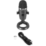 Blue Microphones® YETI NANO MIC condenser, a professional USB condenser Can adjust the sound to receive the sound, connect the headphones with the base